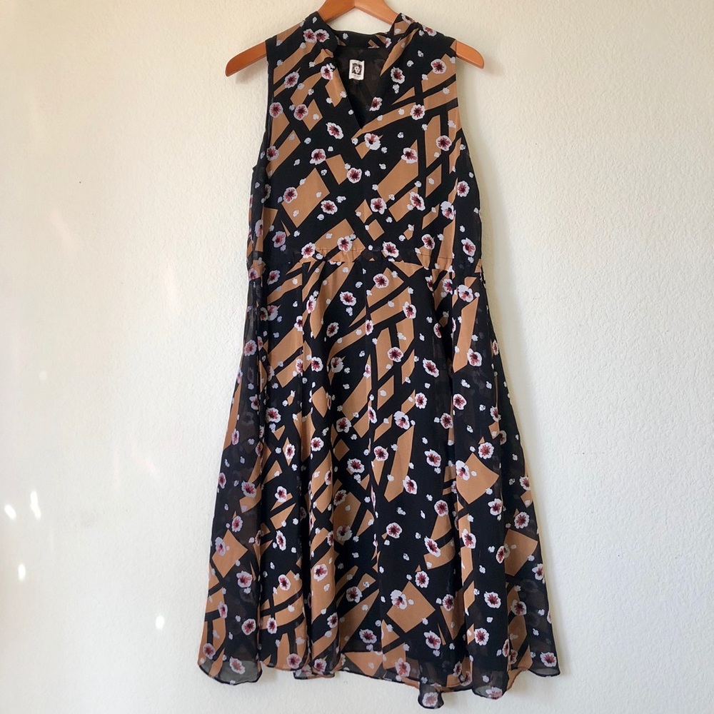 Anne Klein Floral Sleeveless Dress | 8